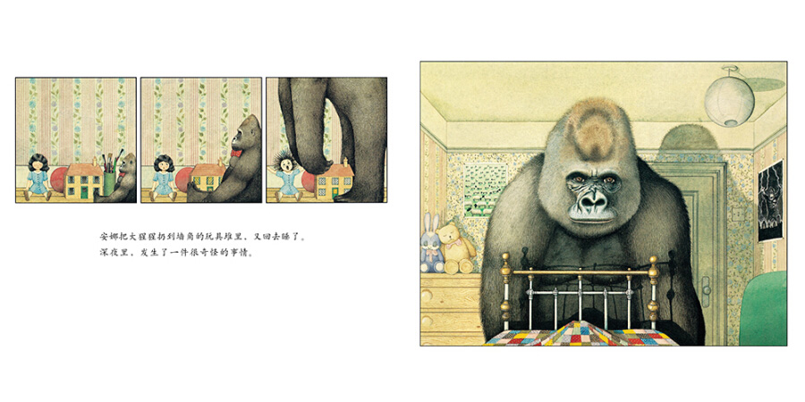 绘本大猩猩,儿童绘本大猩猩,大猩猩,阅尚佳绘本大猩猩,绘本大猩猩赏析